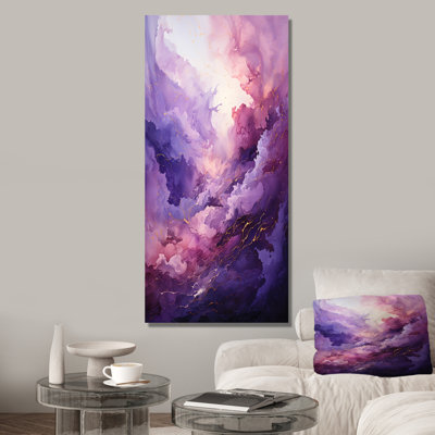 "Mauve et bleu" Mystic Melody II - Collages abstraits, art mural
