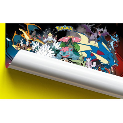  Officially Licensed Pokemon - Mega Art Poster - 24 x 36 Inch - Decorative Print - Poster Paper - Ready to Frame