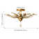 Nevis 4 - Light 60cm Unique Semi Flush Mount