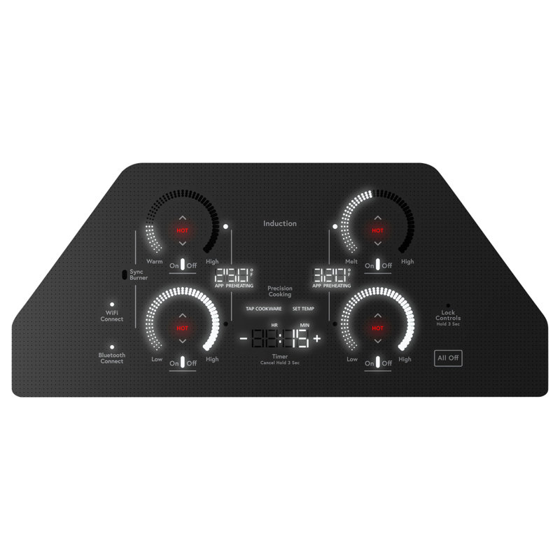 Café 30" Electric Cooktop with 4 Elements, Black