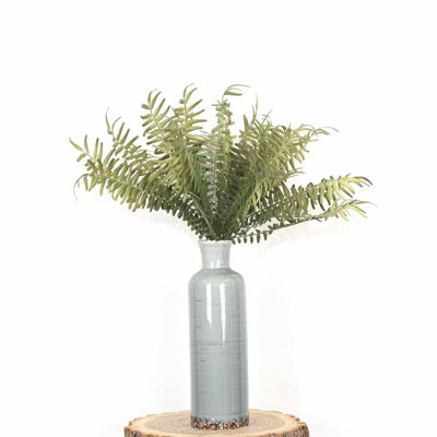 22" Artificial Greenery Fern Foliage Branch, Farmhouse Long Stem For Wedding Party Home Office Table Centerpiece Shelf Decorations