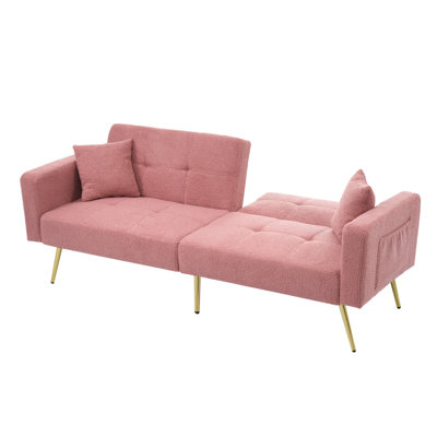 176cm Upholstered Convertible Sofa