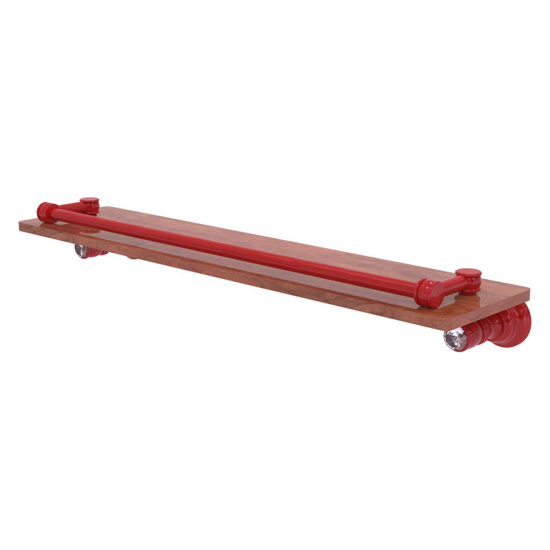 Tablette flottante Carolina, H 3,3 po x l 22 po x P 5,54 po, Rouge pompier