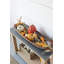 Art mural en métal 12,5 "x 3" x 37,5 "avec motif de grille