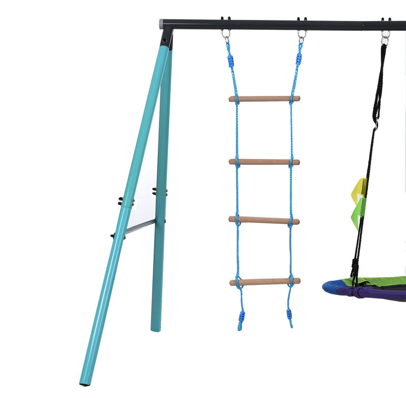 Leisure Zone Metal Swing Set with 1 Swing(s)
