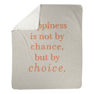 Couverture en molleton Faux Gemstone Happiness