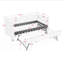 Lit de jour en vichy douillet avec lit gigogne simple-249943071