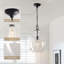Lustre suspendu en verre clair Belinda