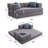 78.5" Convertible Sleeper Sofa Modular Floor Couch Foldable Funton - No Assembly Needed-2055505058