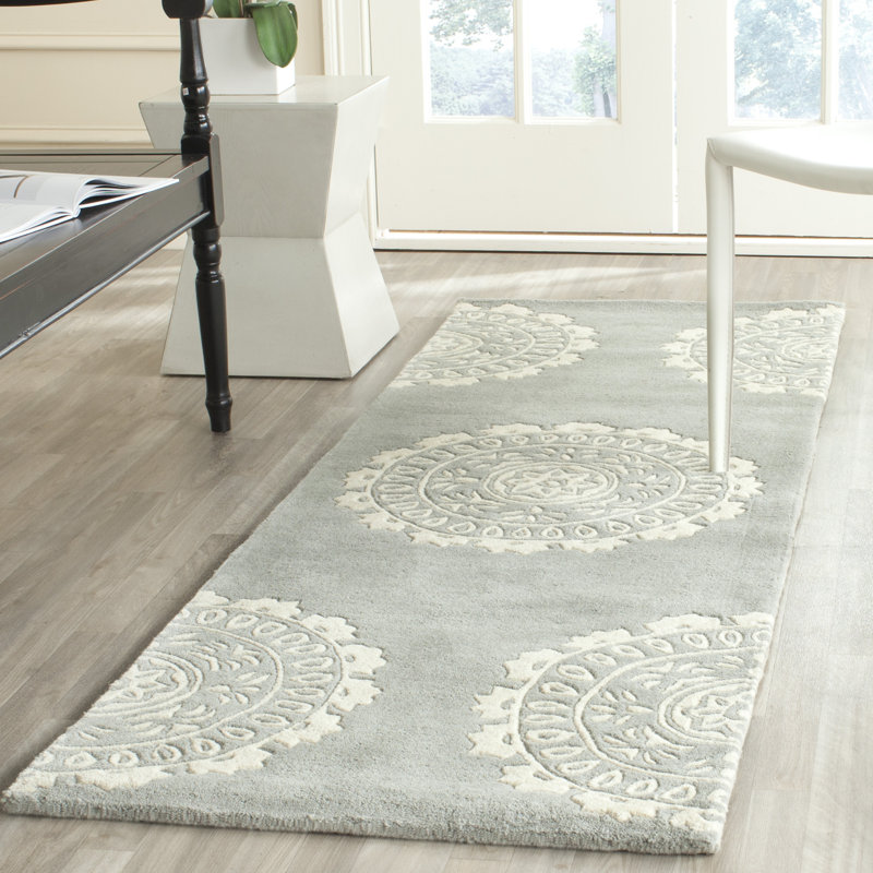 Rudra Hand Tufted Wool Rug, Runner 2'3" x 11'