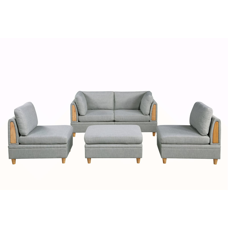Ensemble MODULA - 5 pièces en gris clair, Gris clair