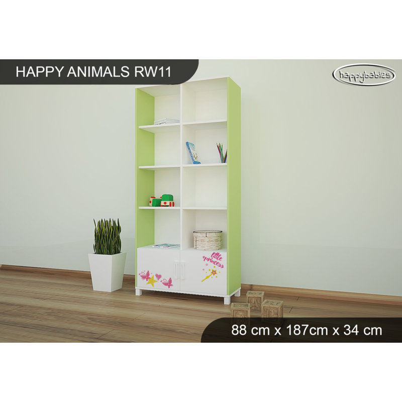 187cm H X 88cm W Animals Kids Cube, Green