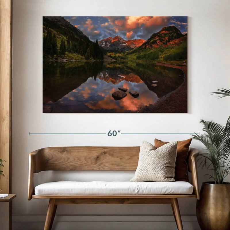 Alvord Maroon Bells Lake, 34" H x 51" W