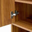 Armoire à chaussures multifonctionnelle moderne en MDF de couleur noyer - se fond parfaitement dans les maisons de style nordique et industriel, dimensions du produit: 34,6 x 13,7 x 43 po.-1384564825