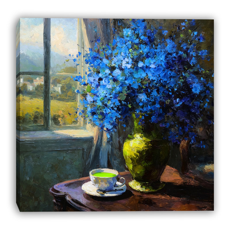 «Window Garden Calm», art mural sur toile tendue, H 30 po x l 30 po x P 1,5 po
