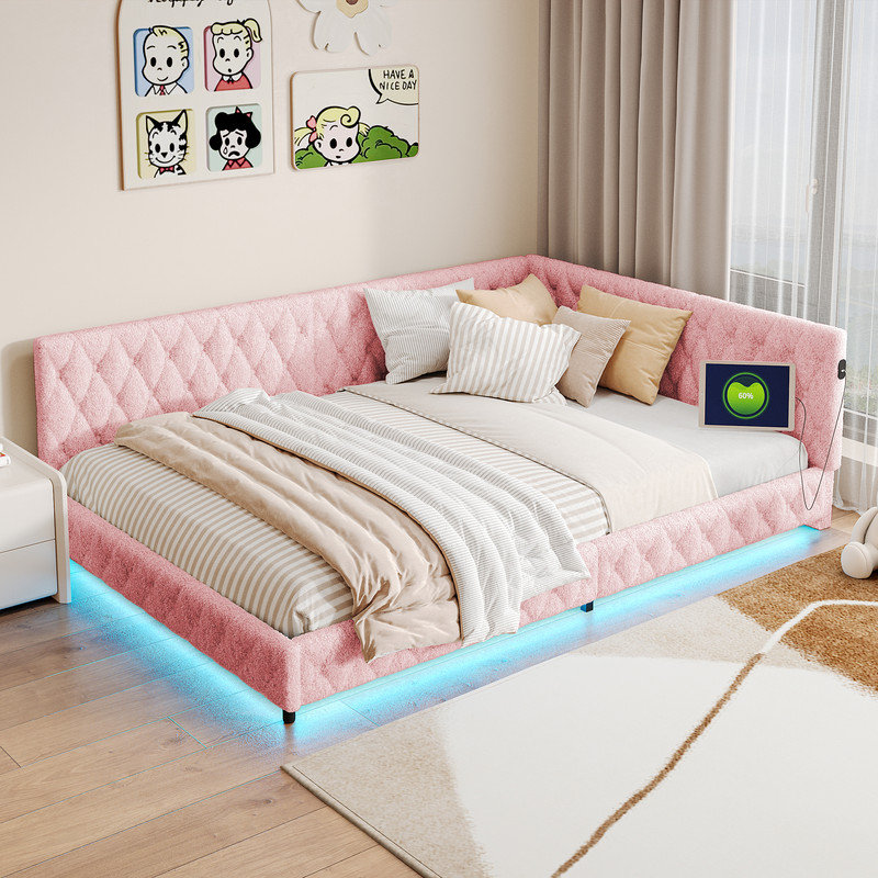 Bed, Pink