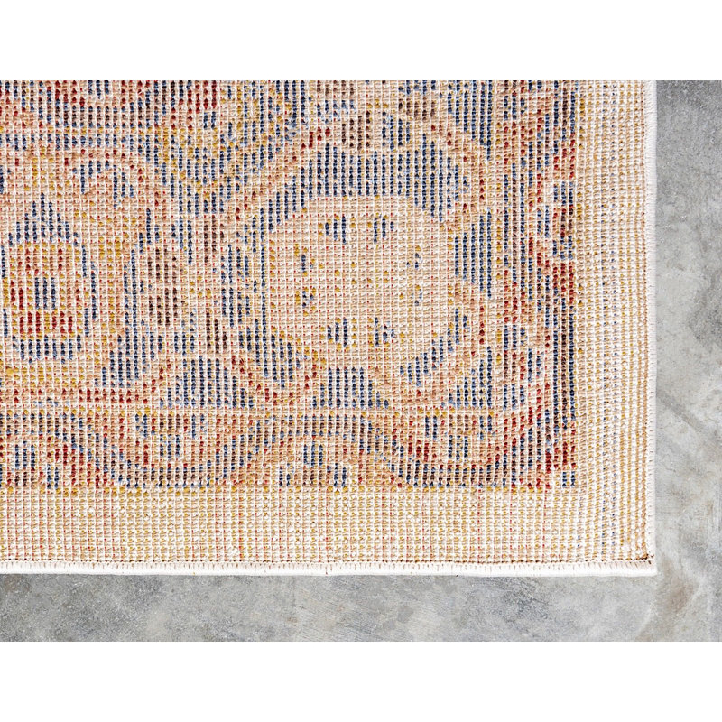 Tapis oriental ivoire Ulla, Rectangle 8 pi x 10 pi
