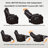 Dual Motor Power Swivel Rocker Recliner Chair for Adults with Heat and Massage,Electric Wall Hugger Glider Rocking Recliner for Nursery Living Room with LED Lights,USB A&C Ports-1835774556