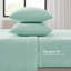 Ensemble de 3 draps pour lit simple TG - 100% molleton, doux et douillet, boulochage, draps lavables à la machine, plats et ajustés, 1 taie d'oreiller ultra position, drap,