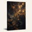 Lignes dorées scintillantes sur fond sombre - Tableau mural-788980279