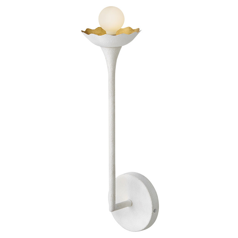 Estado Darla Medium Single Light Exposed Bulb Floral Wall Sconce