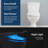 Slim Three Bidet Toilet Seat, Adjustable Water Temperature With Warm Air Dryer
