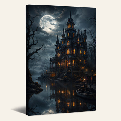 Art mural sur toile Halloween gothique