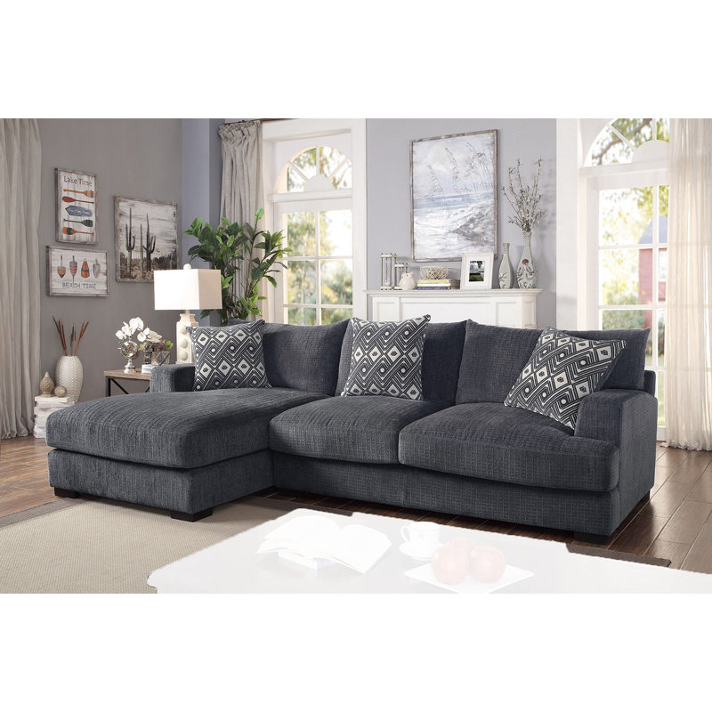 Hetman Upholstered Sectional, Left Hand Facing