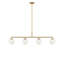Lustre linéaire à quatre lumières Nube-125544856-125544857