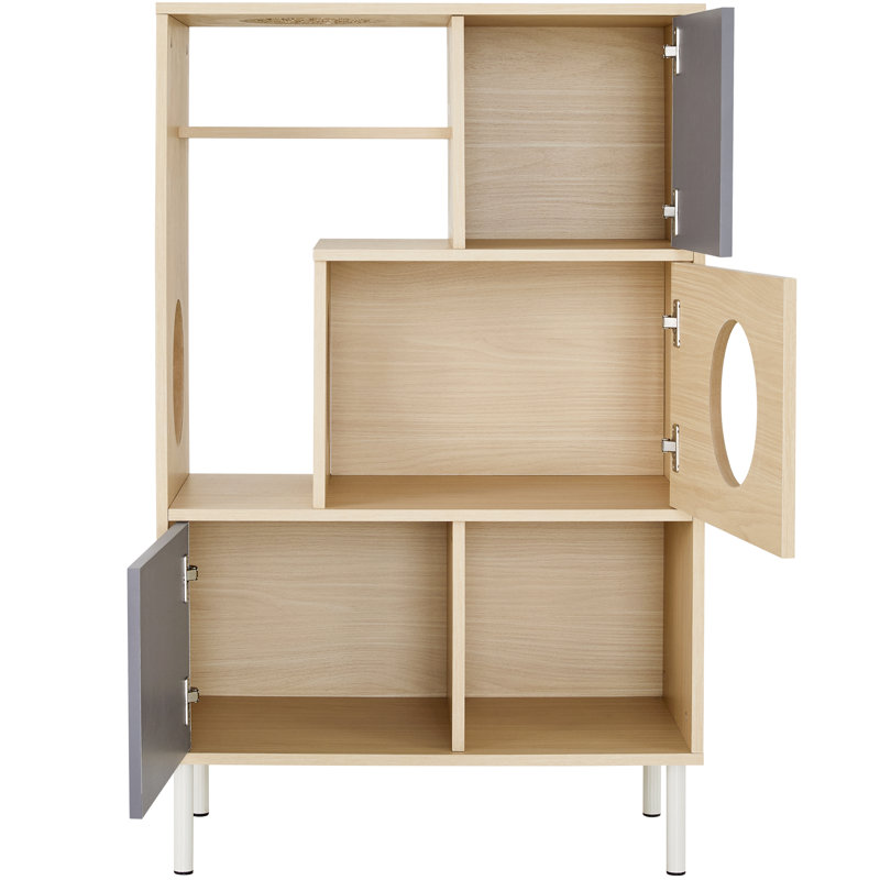 Furniture Style Modern Cat Bookcase Cat Tree Shelves With Storage