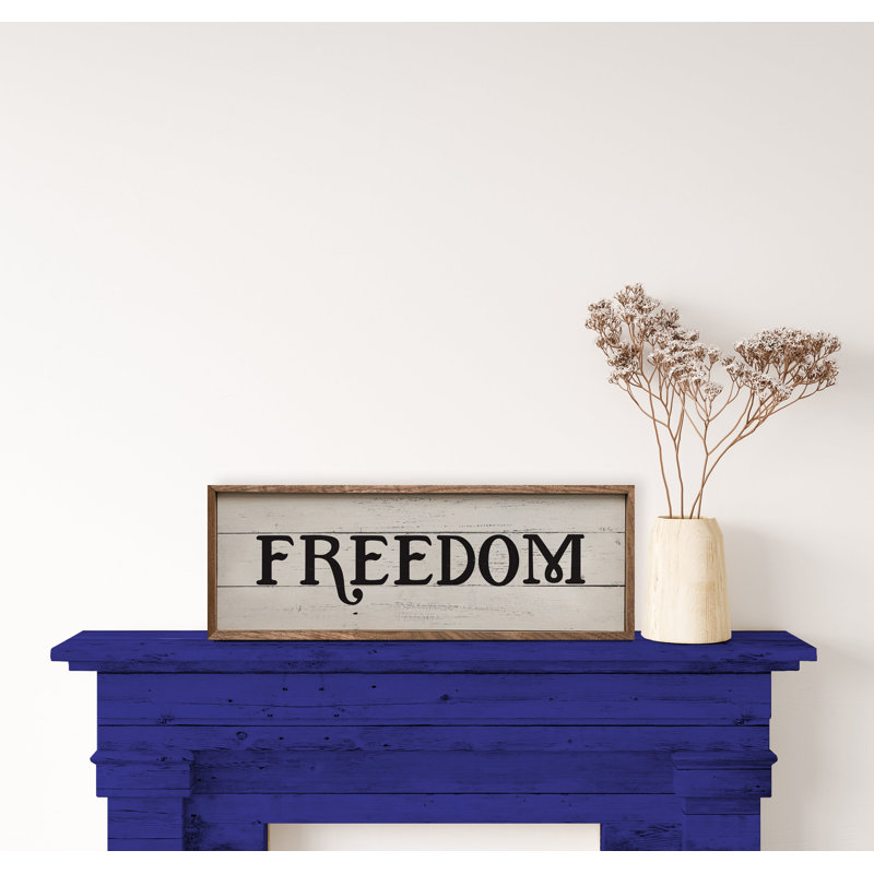 Freedom Whitewash, 8" H x 24" W