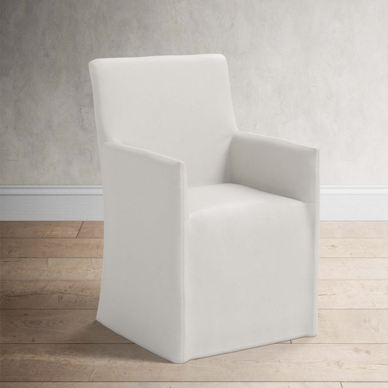 Ivanka 20'' H Upholstered Armchair, Bella Light Gray Performance Velvet