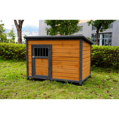 Large Solid Wood Dog House, Roof, Beautiful And Functional Waterproof Attractive Appearance