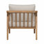 Ensemble de 2 fauteuils club d'extérieur en bois d'acacia