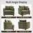 40" Modern Chenille Accent Chair,comfy Reading Chair With Solid Wood Legs-1279582308
