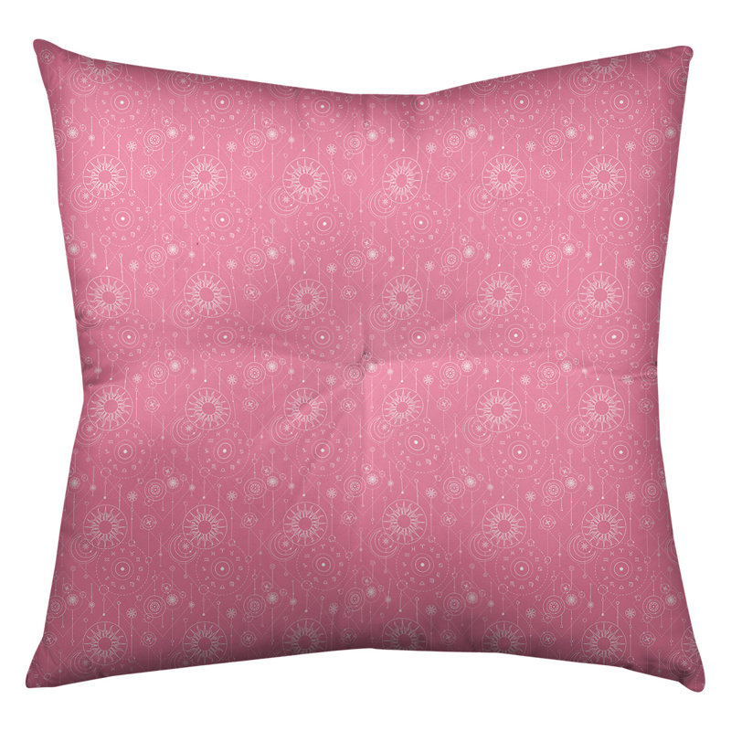 Coussin de sol carré Katelyn Elizabeth, 30 po x 30 po, Rose