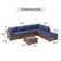 Axwell Wicker 5 - Person Modular Patio Conversation Sets with Cushions