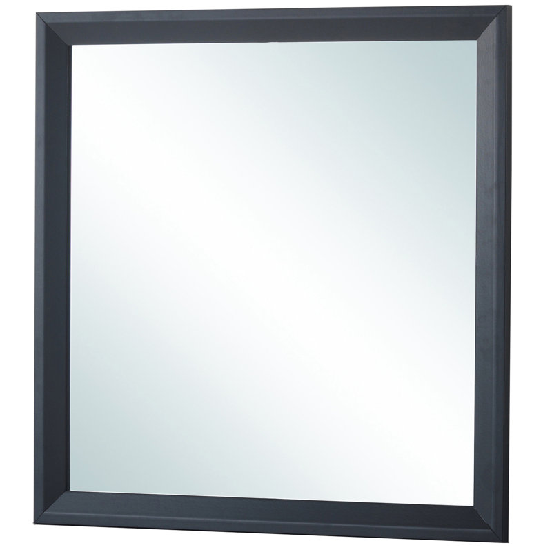 Accessoire de miroir moderne de conception moderne - Finition stratifiée de haute qualité, verre transparent à faible épaisseur, pour montage sur la commode