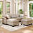 7 - Piece Upholstered Sectional Sofa With With Under Seat Storage-100519785