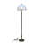Tiffany Style Elegant Floor Lamp 16-Inch Shade Heavy Base Durable Shade Ornate Floral Pattern