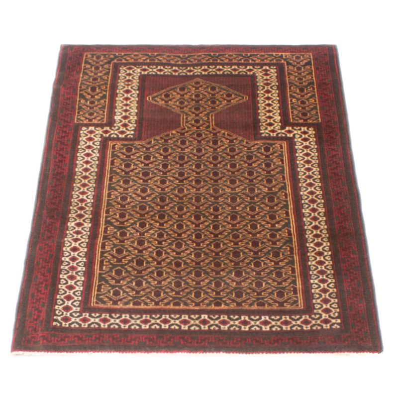 Teimani Burgundy Rug 2'11" x 5'0"