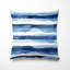 Coussin décoratif rayé à rayures - Coussin bleu et blanc à imprimé océan moderne-125946764