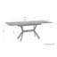 Mckayla Extendable Metal Base Dining Table-2125804281