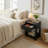 Novera Modern 23" H 1 Drawer Nightstand With Open Shelf