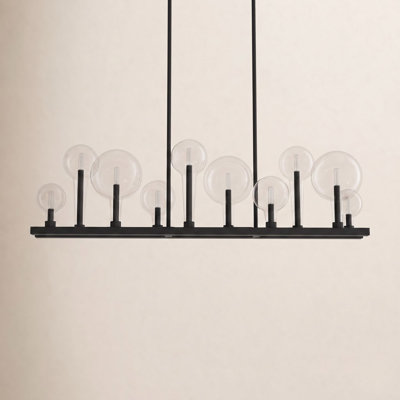 Indira 10 Light Glass Dimmable Pendant