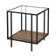 Table de bout en verre avec rangement Vireo-945008337