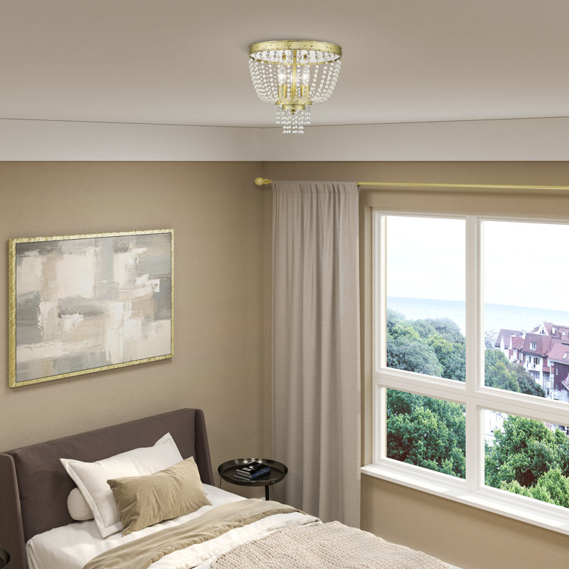 Rachedi 3 - Light Chandelier, Winter Gold