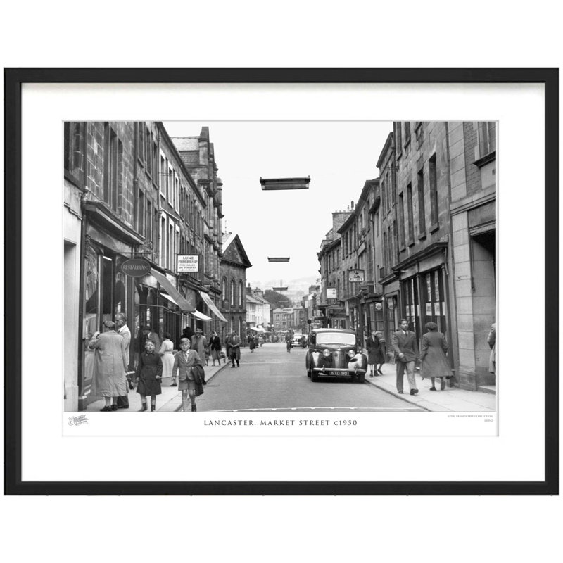 Lancaster, Market Street C1950 - Single Picture Frame Print, 60cm H x 80cm W x 2.3cm D