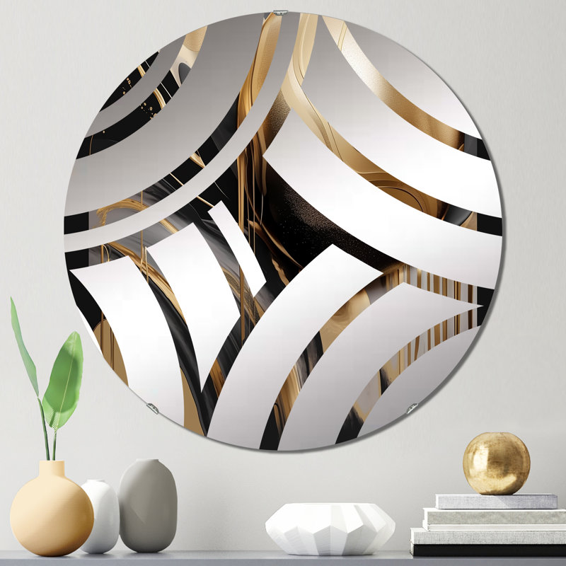 Absa - Centre Wave Decorative Mirror, 31.4" x 31.4"