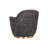 Hudnut Upholstered Swivel Armchair - Brown-420427584